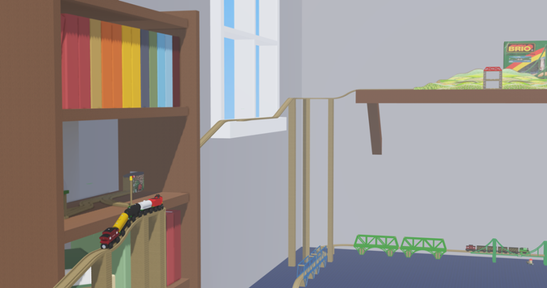 Wooden Railway Room screenshot