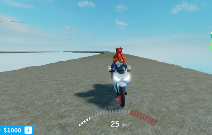 Motorcycle around nothing screenshot