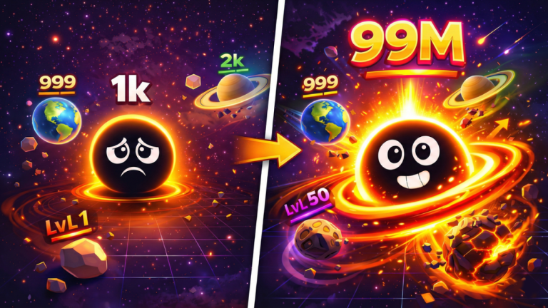 Blackhole Simulator 🌀 [EAT PLANETS!] screenshot