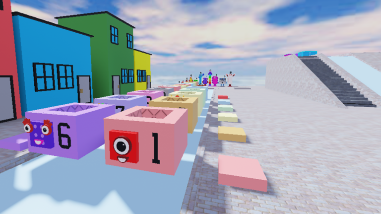 Numberblocks slide down 100,000 feet! screenshot