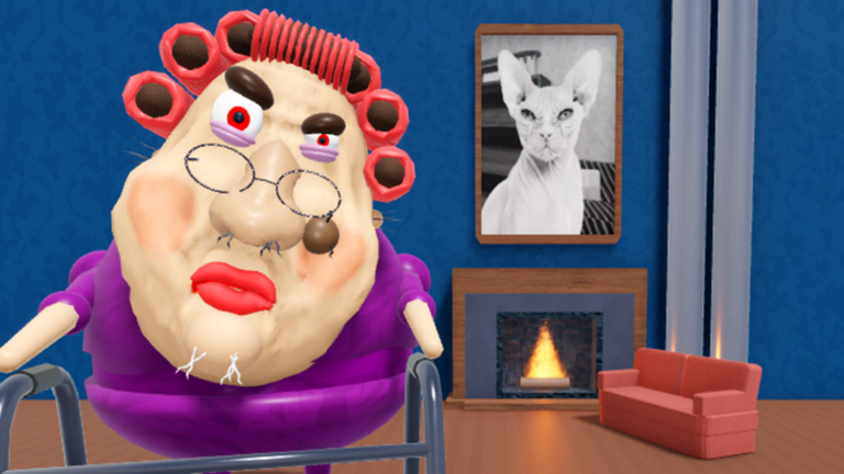 ESCAPE EVIL GRANDMA! (FIRST PERSON OBBY) screenshot