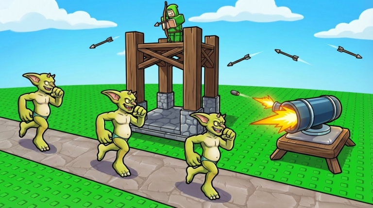 Village Defense Tycoon 🏰 screenshot