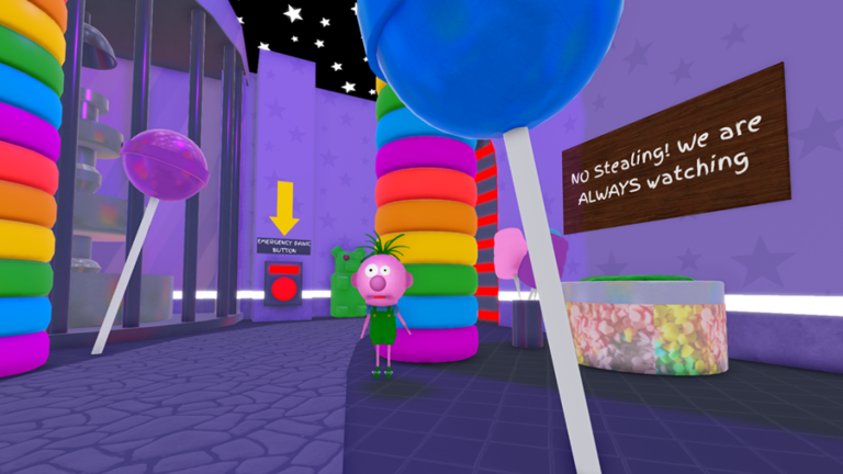 ESCAPE MR. GUMDROP'S CANDYSHOP (First Person Obby) screenshot