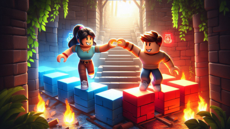 2 Player Teamwork Obby screenshot