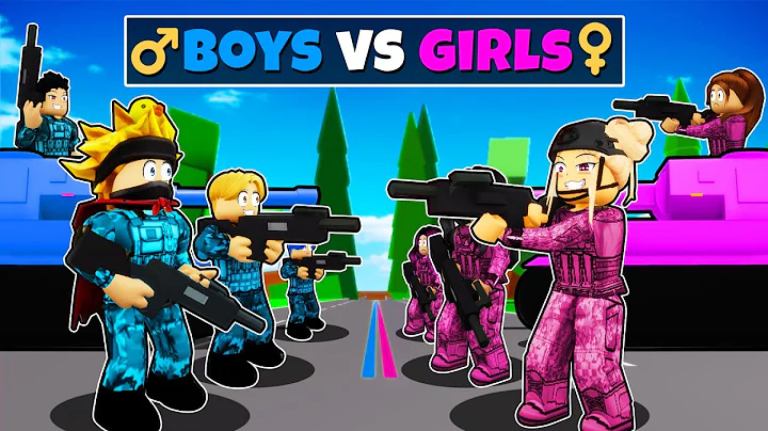 ⚔️ Boys VS Girls Capture Flag! screenshot