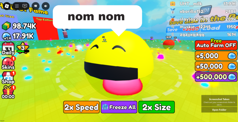 Om Nom Nom 😋 Eating Blobs Simulator screenshot