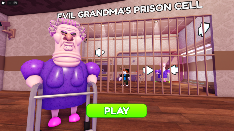 EVIL GRANDMA'S PRISON RUN! (Obby) screenshot