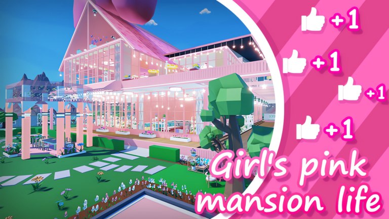 🏩Girl's pink mansion life🏩【Tycoon】 screenshot