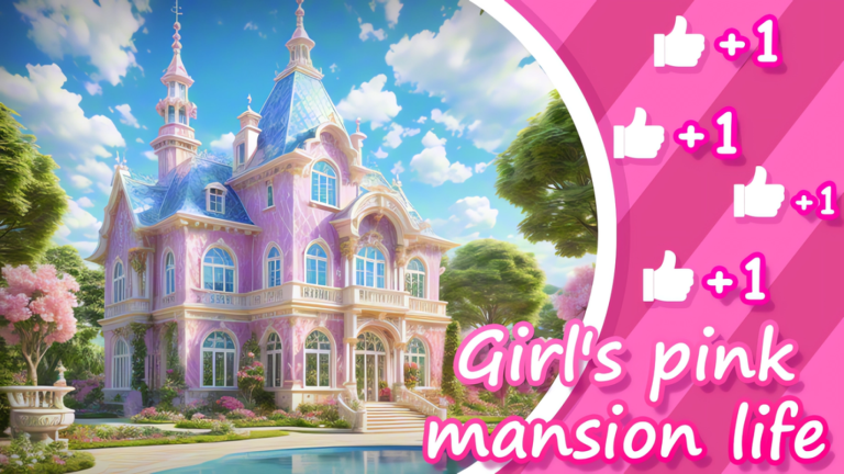 🏩Girl's pink mansion life🏩【Tycoon】 screenshot