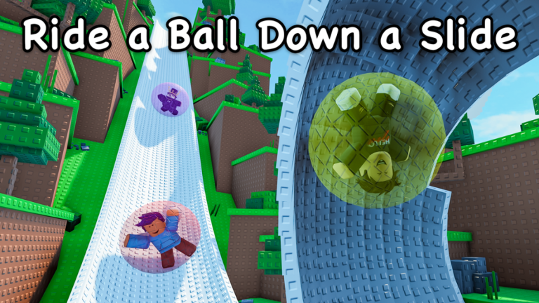 Ride A Ball Down A Slide screenshot