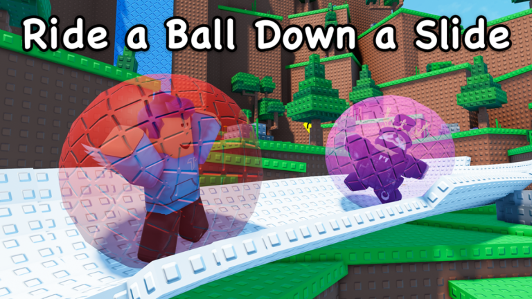 Ride A Ball Down A Slide screenshot