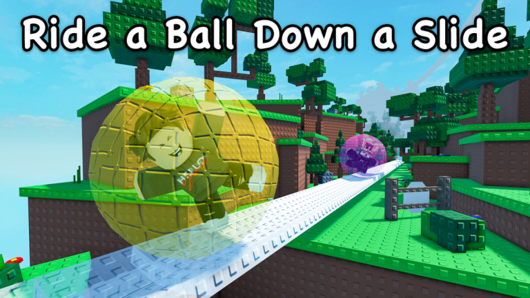Ride A Ball Down A Slide screenshot