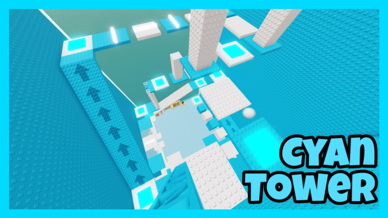  Cyan Stage Tower (400+ Stages) screenshot