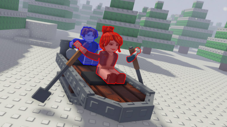 Sledding! 🎄 [2 Player Obby] screenshot