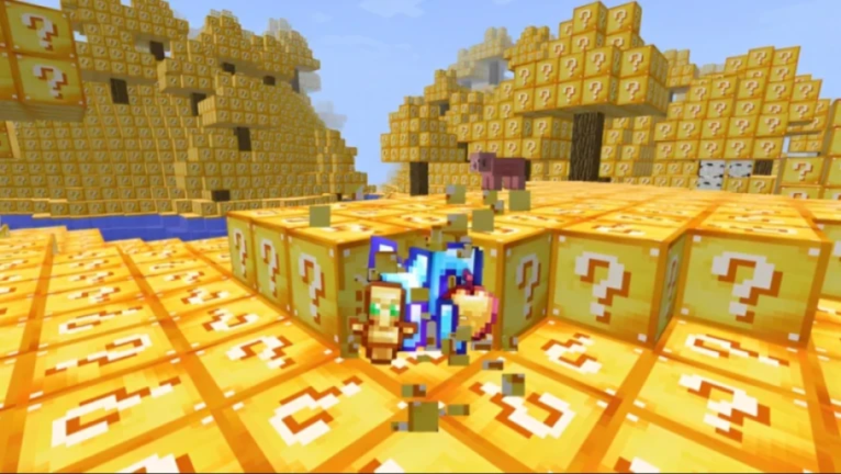 ⛏️ModdedCraft💛 (GOLD LUCKY BLOCKS) screenshot