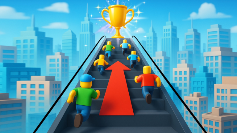 Climb & Roll Down Escalator screenshot