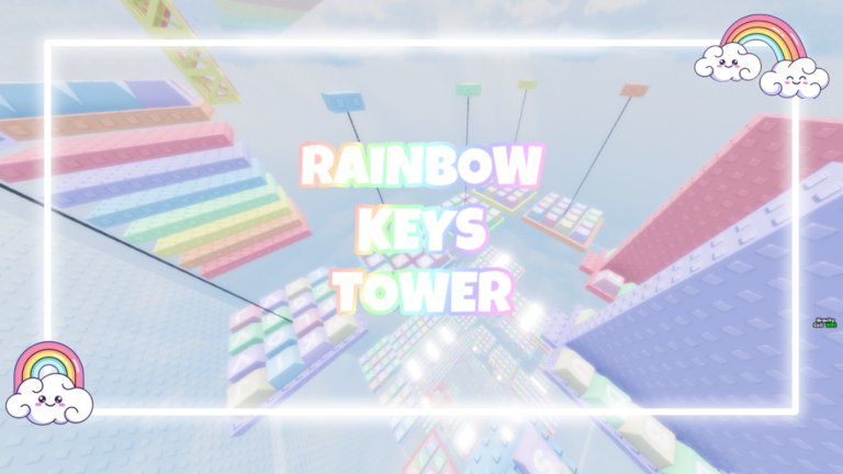 Pastel Rainbow Keys Tower! 🌈 screenshot