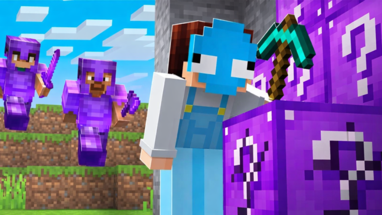 ⛏️Lucky World! 💜 (AMETHYST LUCKY BLOCKS) screenshot